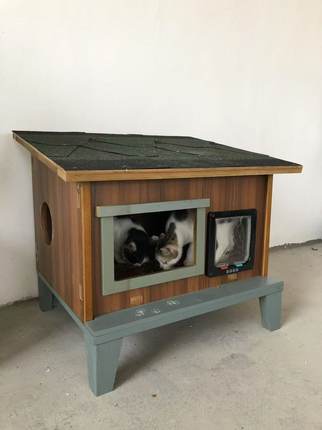 实木质宠物窝室内户外猫窝家用猫咪笼子猫屋流浪猫防雨防晒猫别墅