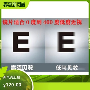 高清晰阿贝数58树脂镜片透亮清晰学生配镜100度200度300度400度