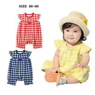 新款童装夏季女童连体衣婴儿哈衣爬服纯棉睡衣外出服新生儿衣服