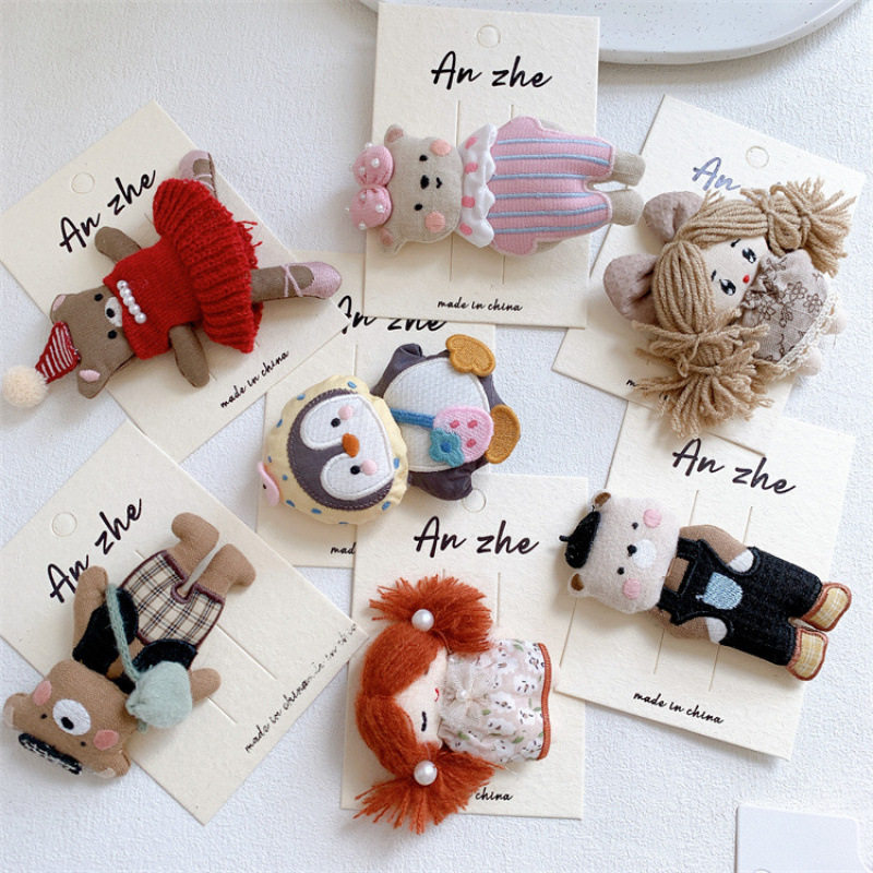 新款儿童布艺可爱卡通小熊发夹甜美女孩侧边刘海夹鸭嘴夹顶夹发卡,童装/婴儿装/亲子装,发饰,淘宝优惠券,粉丝福利购,淘宝优惠卷