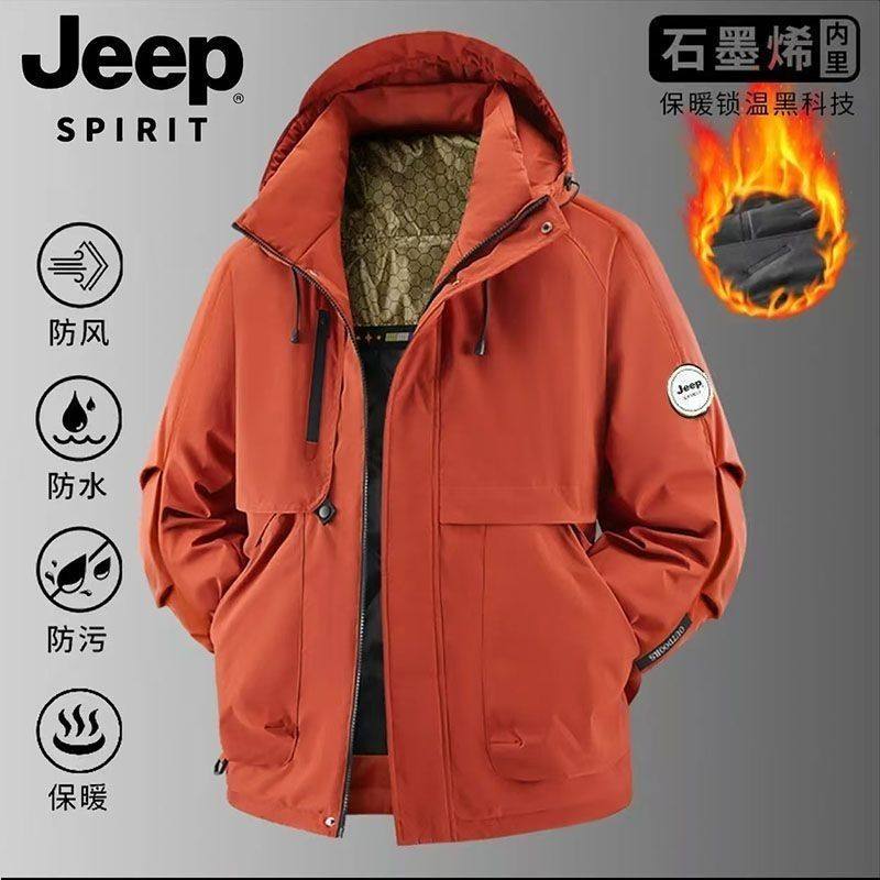 JEP吉普冲锋衣情侣款棉三