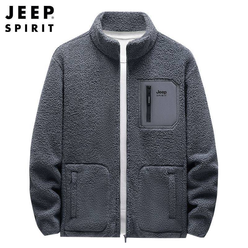 JEP吉普抓绒卫衣男士春秋