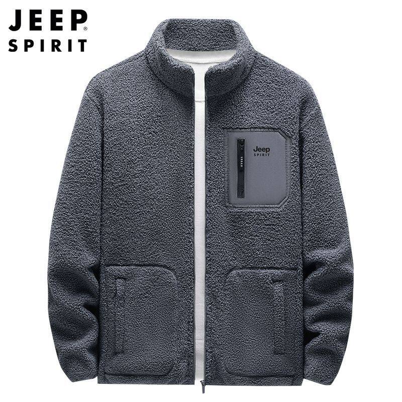 JEP吉普抓绒卫衣男士春秋