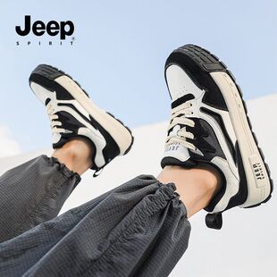 JEEP吉普男鞋2025新款运动板鞋软底休闲鞋ins超火鞋子男款