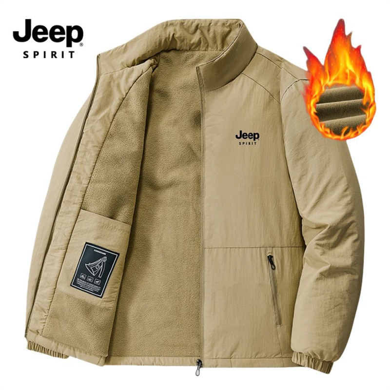 JEEP吉普专柜秋冬季男士休闲棉衣外套立领男装大码棉服加绒加厚外,男装,棉衣,淘宝优惠券,粉丝福利购,淘宝优惠卷