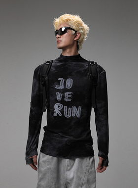 Johari Window 秋冬针织衫套头废土打底衫垫肩小高领无性别