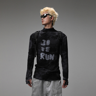 Johari 秋冬针织衫 套头废土打底衫 垫肩小高领无性别 Window