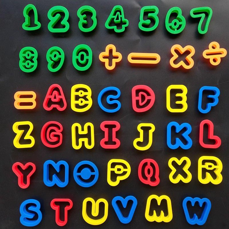 儿童亲子橡皮泥科教数字符号模具图片