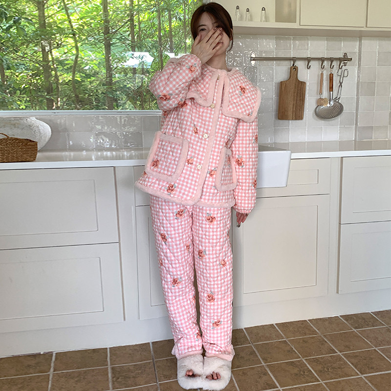 pinkgrape女士法兰绒可外穿睡衣