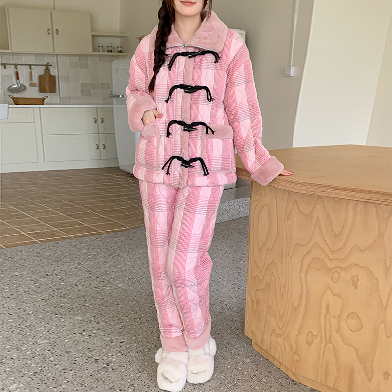 Pinkgrape女士法兰绒可外穿睡衣