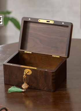 金条专用收纳盒中国银行工行投资黄金木箱藏金子神器实木带锁防盗