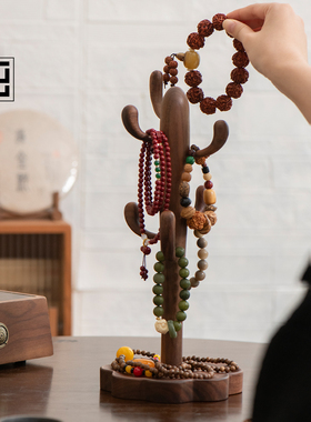 手串展示架实木高级树形首饰架水晶文玩手链饰品项链陈列整理架子