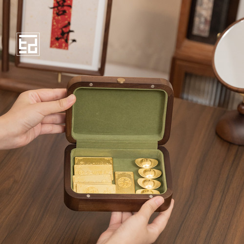 黑胡桃金库盒·私密守护传家宝