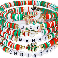 6 Pack Christmas Bracelets Candy-Style Stacks Women Gifts thumbnail 7