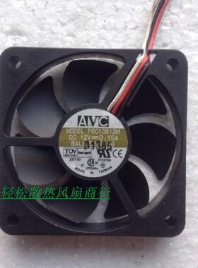 现货批发AVC F6010B12M 6010 6CM 12V 0.15A 3线 散热 CPU 风扇