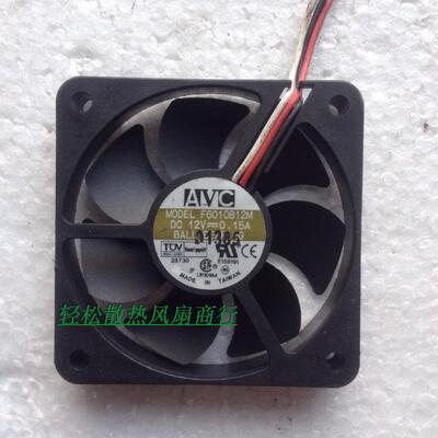 现货批发AVC F6010B12M 6010 6CM 12V 0.15A 3线 散热 CPU 风扇