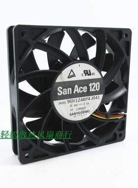 原装Sanyo/三洋 9GV1248P4J041/51 48V 0.5A 12CM 四线工控机风扇