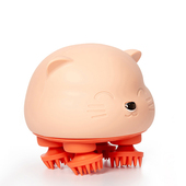 电动头部按摩器充电线干湿两用自动八爪鱼猫咪头皮按摩仪及输入线