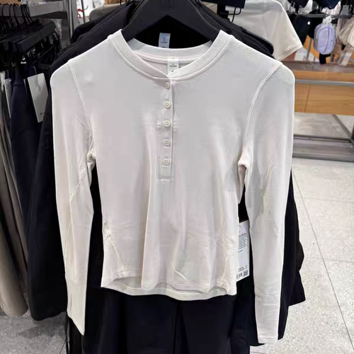 澳洲代购Lulu Hold Tight Long-Sleeve Henley女士紧身长袖亨利衫