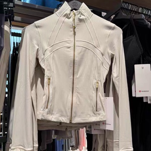 澳洲Lululemon Define Nulu 螺纹立领短款运动夹克瑜伽外套 健身