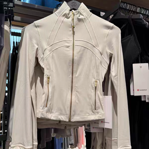 澳洲Lululemon Define Nulu 螺纹立领短款运动夹克瑜伽外套 健身