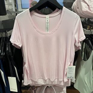 澳洲Lululemon Side Slit女士圓領運動短袖 T下擺開叉 SilkAppeal