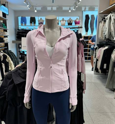澳洲lululemon Define nulu连帽短款/长款瑜伽修身夹克运动外套