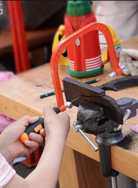 手工幼锯 儿童木工SUKDIY手钢锯曲线锯丝锯多功能模切型锯安全割