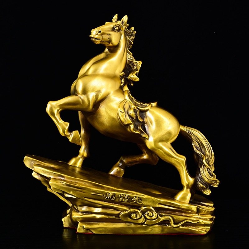 铜马摆件马到成功招财客厅玄关办公室生肖马家居工艺品开业