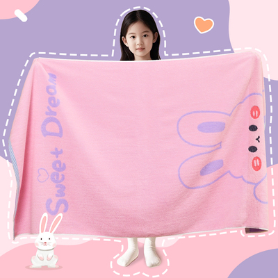 儿童纯棉浴巾学生洗澡速干大毛巾