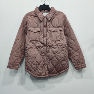 外贸原单大码轻薄保暖衬衫棉服女冬季宽松休闲中长翻领长袖棉衣