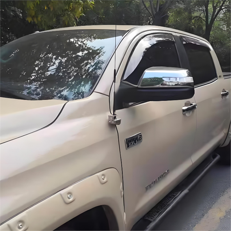 新款坦途 皮卡车载电台天线防盗支架 对讲机车台苗子不锈钢夹边