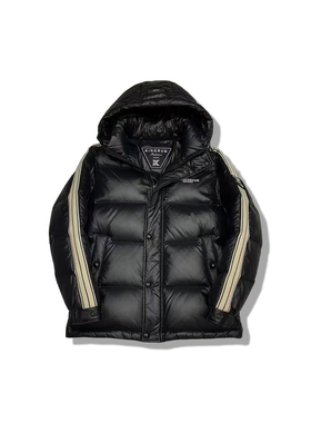 【高端男装】高端羽绒服男冬季连帽加厚亮面时尚潮流外套58813