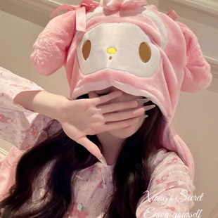 午休懒人盖毯斗篷空调毯美乐蒂保暖加绒新 挚爱piano 香香 秘密