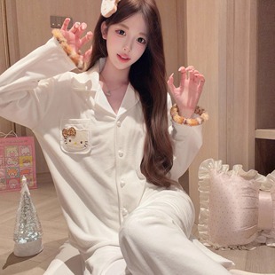 秋冬海岛绒睡衣毛毛纯欲气质家居服2025新 奶豹kitty 香香 秘密