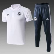 Áo mới Real Madrid POLO 18-19 Áo Real Madrid POLO áo bóng đá tay ngắn tay áo thun thời trang quần áo bóng đá nam giản dị - Áo polo thể thao