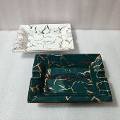 雪茄防滑陶瓷烟灰缸创意办公室茶几客厅大号酒吧欧式 简约摆件KTV