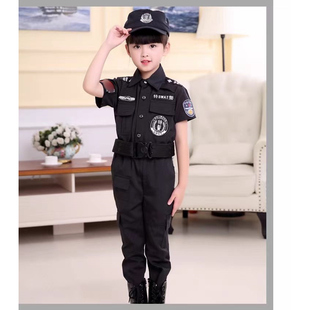 儿童小海军警察服幼儿园扮演空军飞行员套装中小学生合唱服表演服
