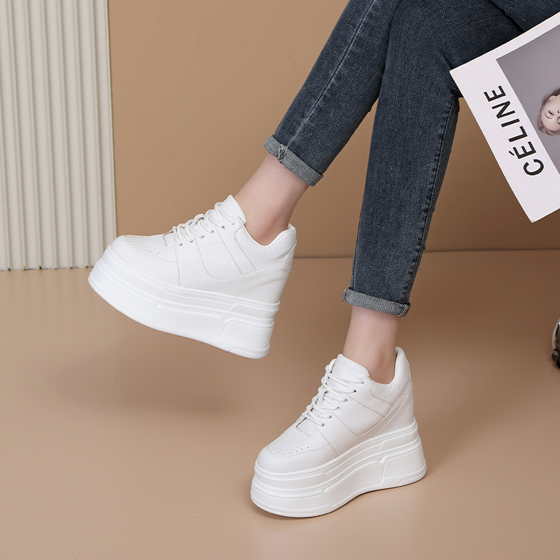 小白鞋休闲运动内增高显瘦