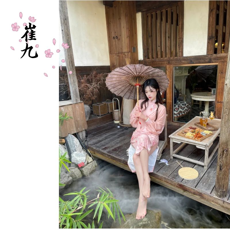 EACH崔九纯欲清冷探店夏季裙裙