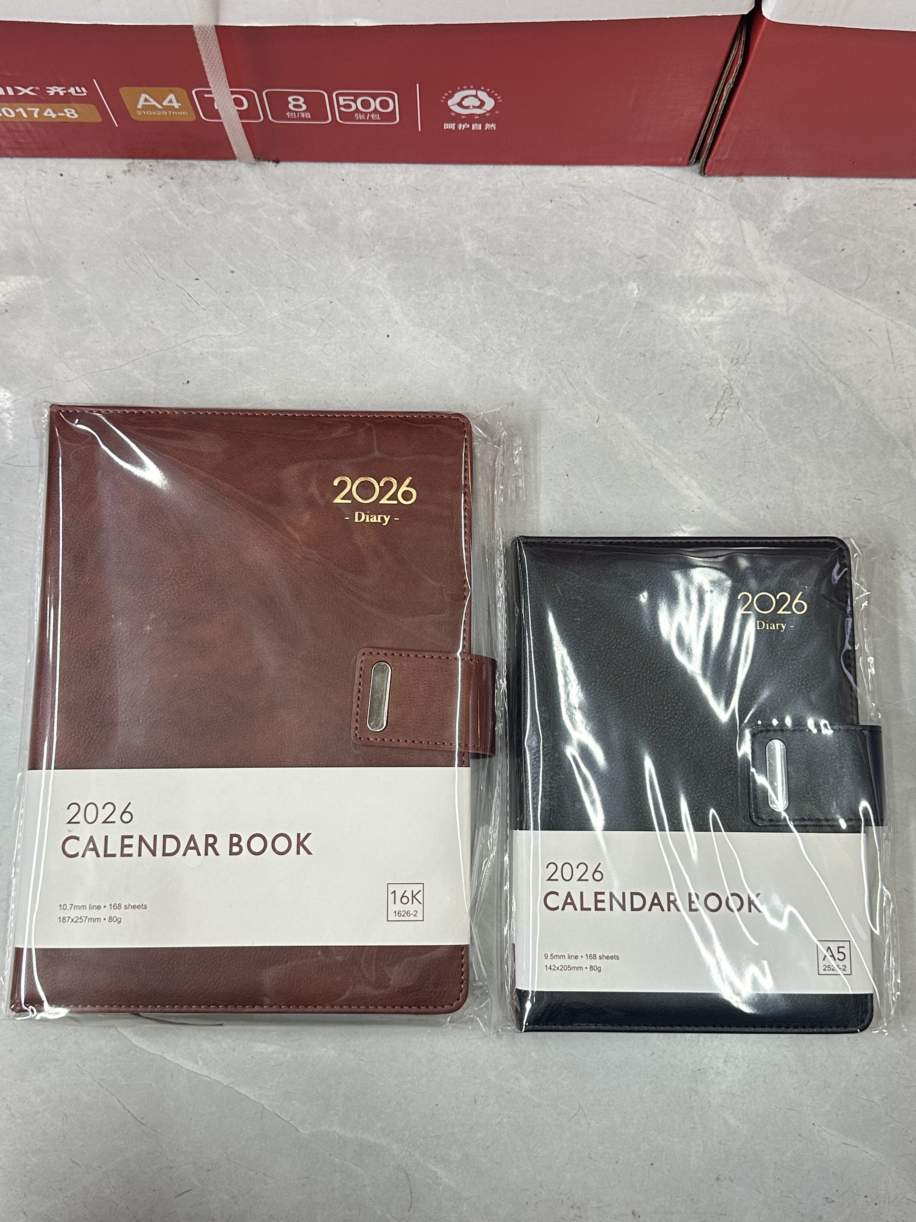 2026日程本效率手册年历本口袋吸扣本计划打卡记事本日记金派包邮