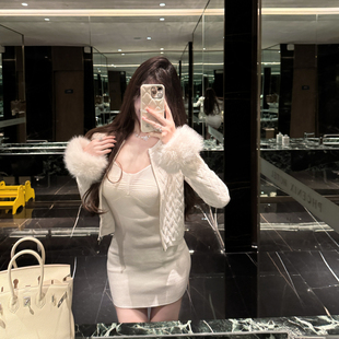 M900毛针织衫 超好看两件套春秋高级感 外套连衣裙女秋冬2025年新款