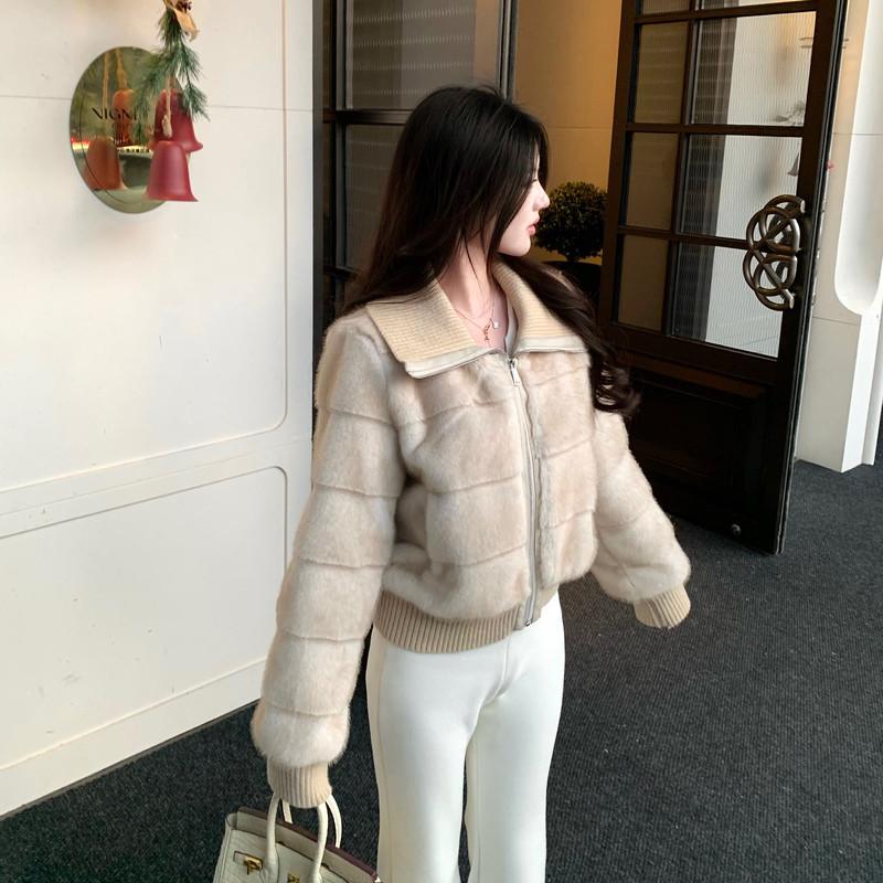 M900短款外套女环保毛秋冬季2026新款爆款时尚洋气百搭小个子名媛,女装/女士精品,短外套,淘宝优惠券,粉丝福利购,淘宝优惠卷