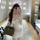 M900高级设计感气质连衣裙女秋冬名媛法式 针织内搭修身 显瘦包臀裙