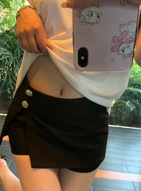 M900裤裙半身裙2026新款黑色短裙a字裙春秋百搭包臀裙小个子裙子