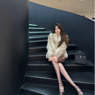 毛茸茸狐狸毛年轻款 M900皮草外套女款 毛毛短款 爆款 小个子 2025新款