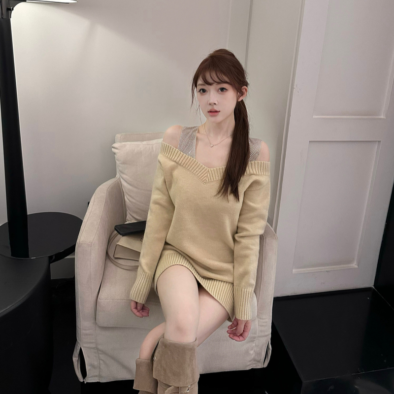 M900打底衫毛衣女内搭针织衫秋冬2025年新款设计感上衣高级感秋季