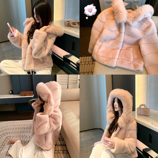 小个子秋冬百搭 狐狸毛领洋气短款 M900环保毛外套女秋冬季 2025新款