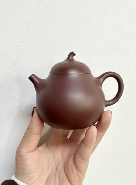 茄瓜壶宜兴紫砂壶原矿龙血砂手工制作150cc家用中式茶壶礼品茶具