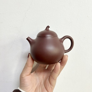 茄瓜壶宜兴紫砂壶原矿龙血砂手工制作150cc家用中式茶壶礼品茶具